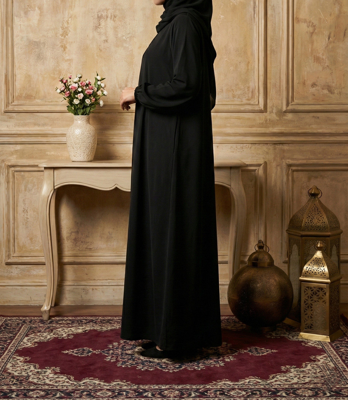 Musfirah Black Abaya by Al Deebaj, photo 3