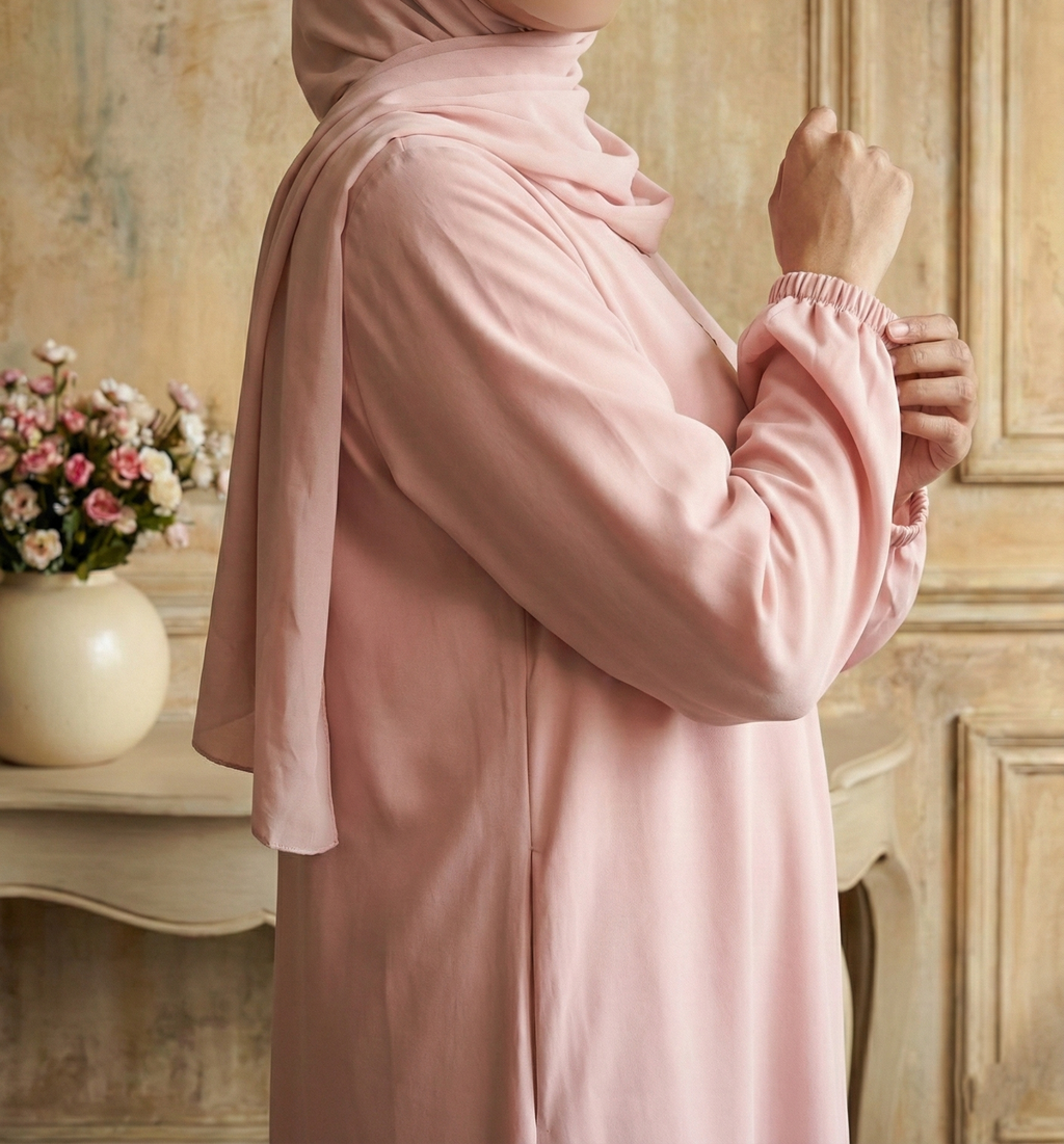 Musfirah Pink Abaya by Al Deebaj, photo 2