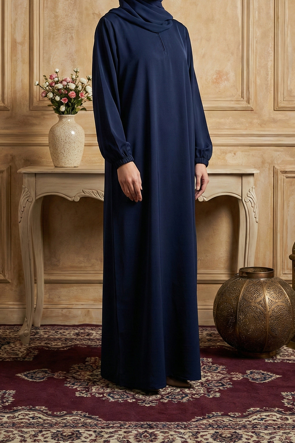 Musfirah Navy Abaya by Al Deebaj