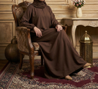 Musfirah Brown Abaya by Al Deebaj, photo 4