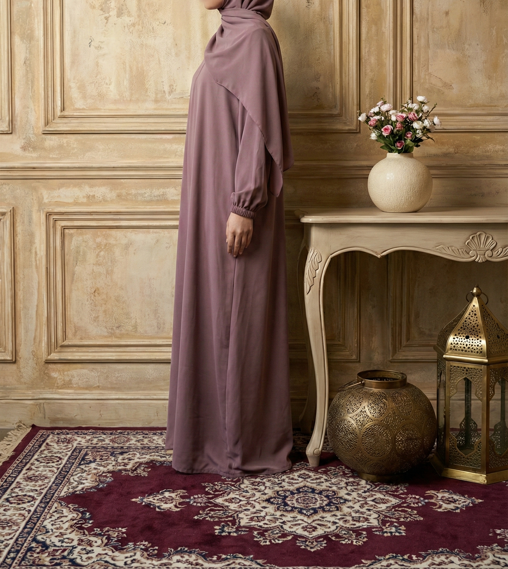 Musfirah T-Pink Abaya by Al Deebaj, photo 3