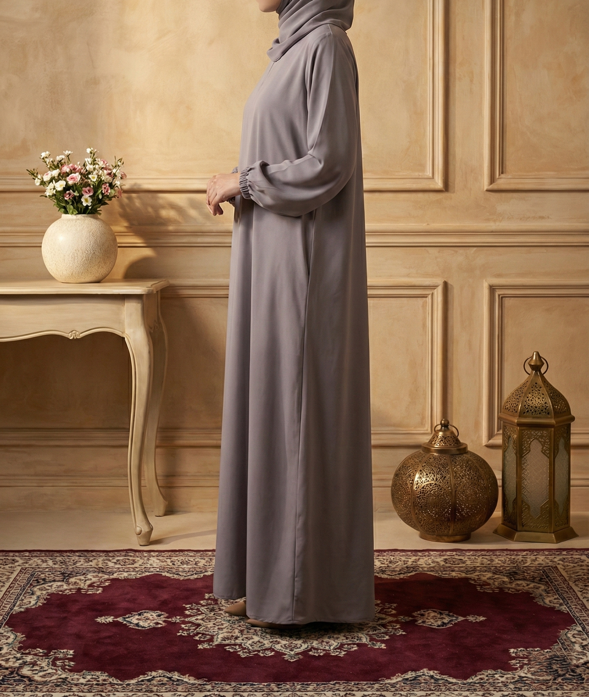 Musfirah Mauve Abaya by Al Deebaj, photo 3