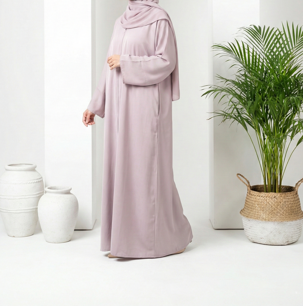 Zarnish Pink Abaya by Al Deebaj, photo 2