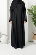 Faiza Black Abaya by Al Deebaj