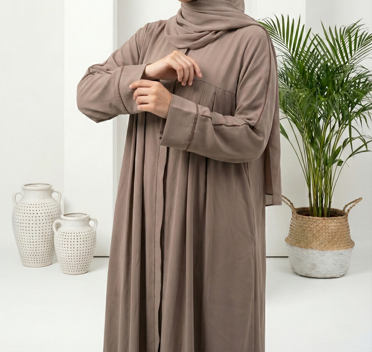 Faiza Brown Abaya by Al Deebaj, photo 2