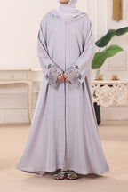 Tahira Lavender Grey Abaya by Al Deebaj, photo 3