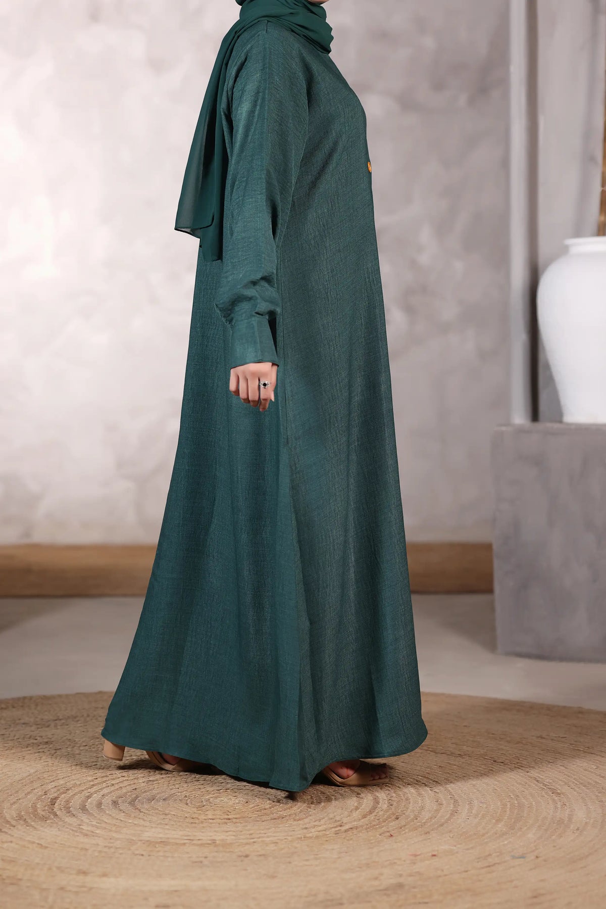 Maliha Green Abaya by Al Deebaj, photo 4