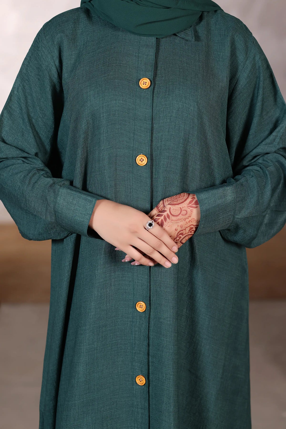Maliha Green Abaya by Al Deebaj, photo 3