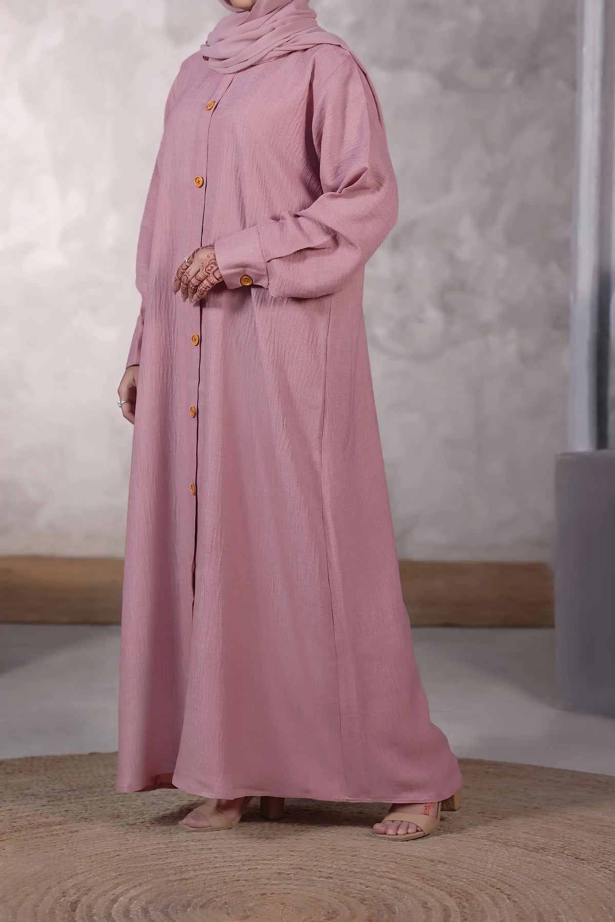 Maliha Pink Abaya by Al Deebaj, photo 4
