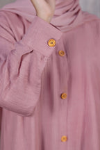 Maliha Pink Abaya by Al Deebaj, photo 2