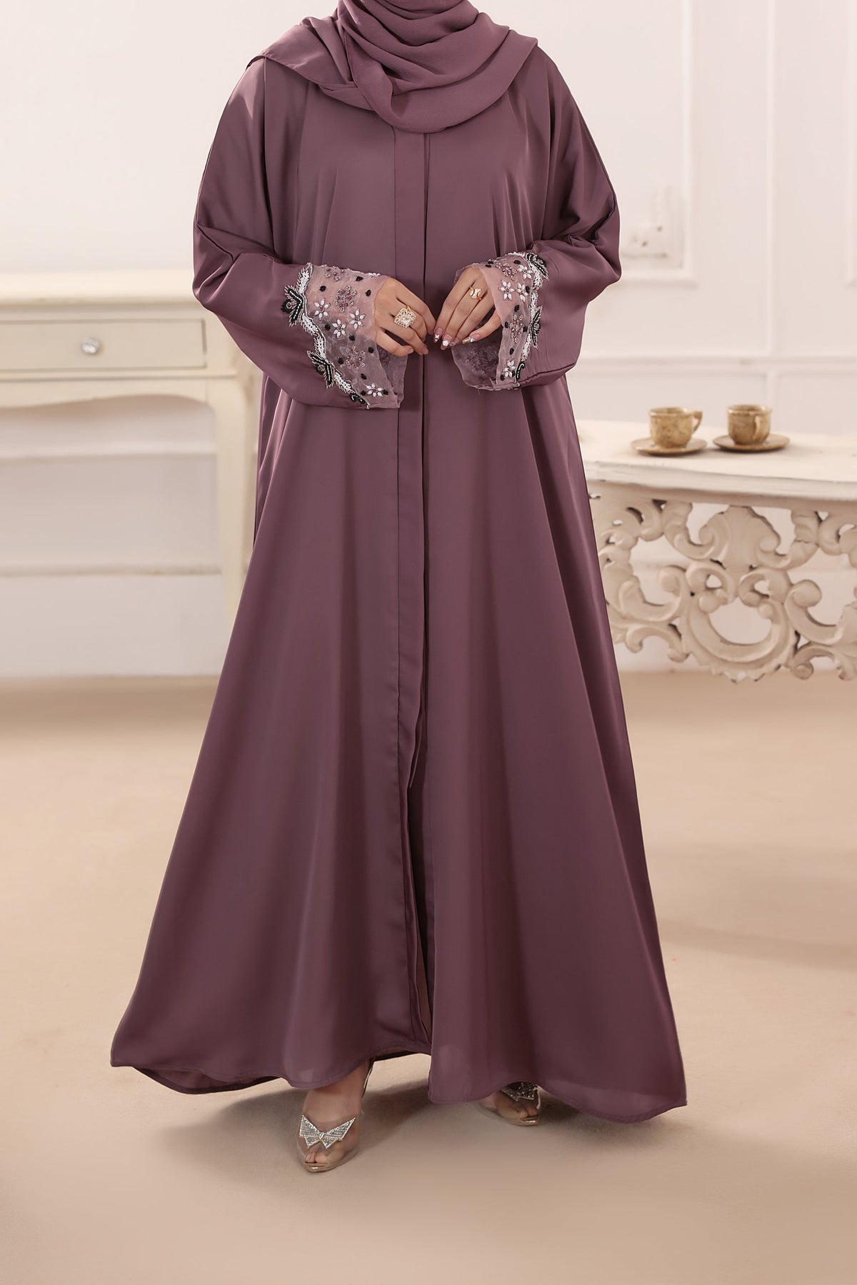 Tahira T-Pink Abaya by Al Deebaj, photo 2