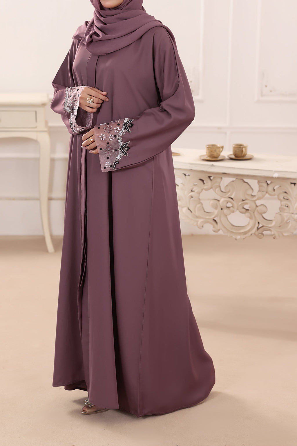 Tahira T-Pink Abaya by Al Deebaj, photo 4