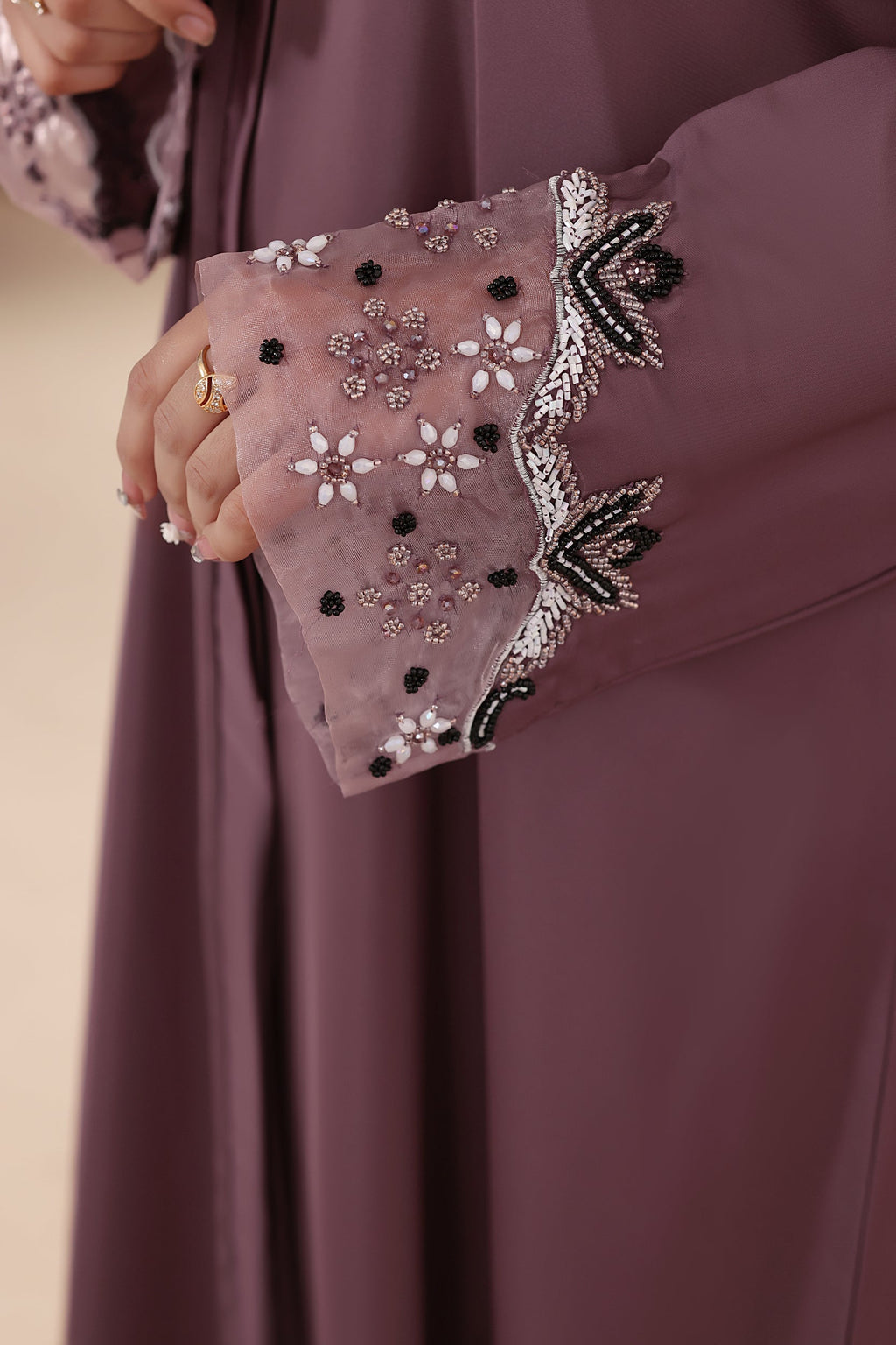 Tahira T-Pink Abaya by Al Deebaj