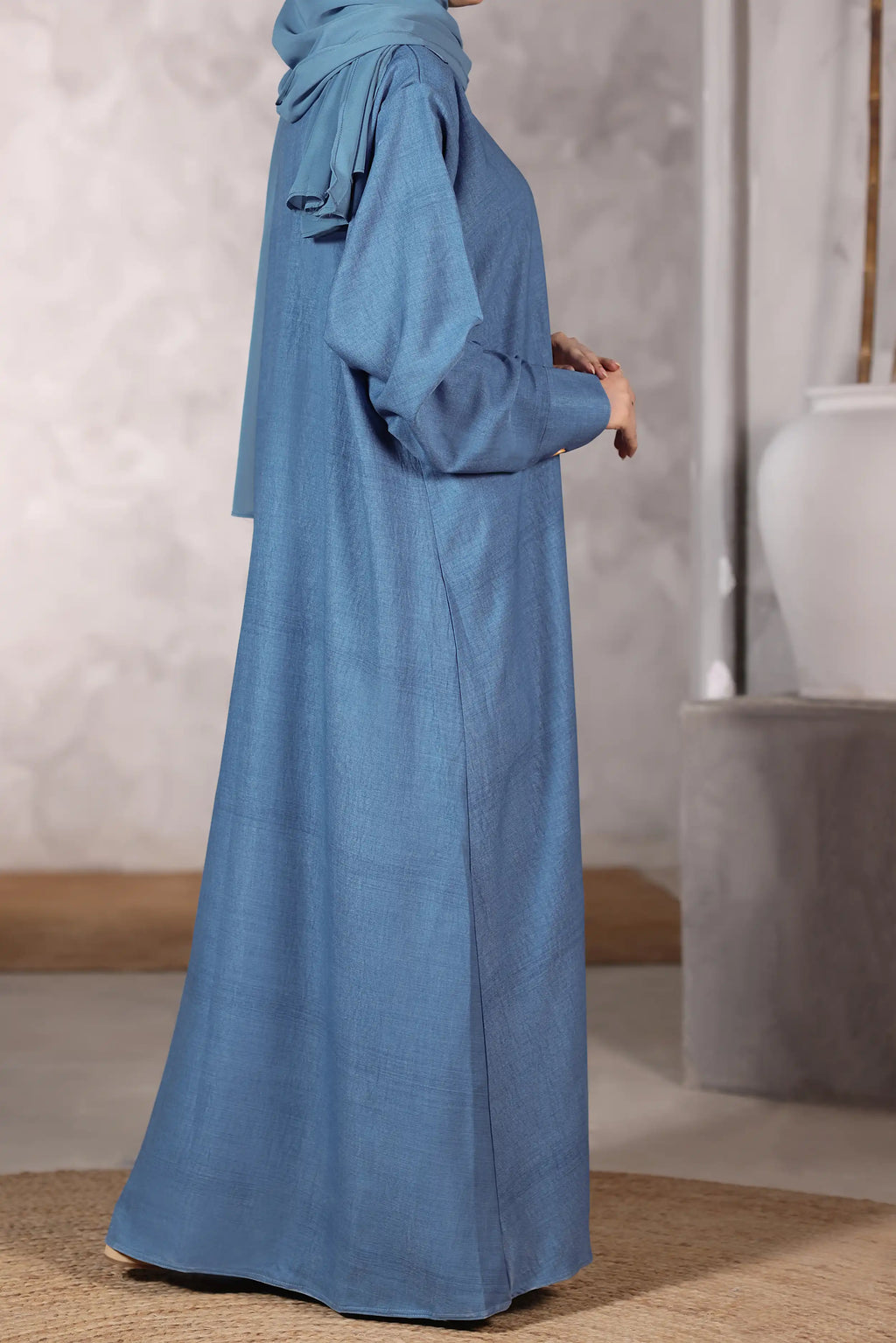 Maliha Dark Blue Abaya by Al Deebaj, photo 4