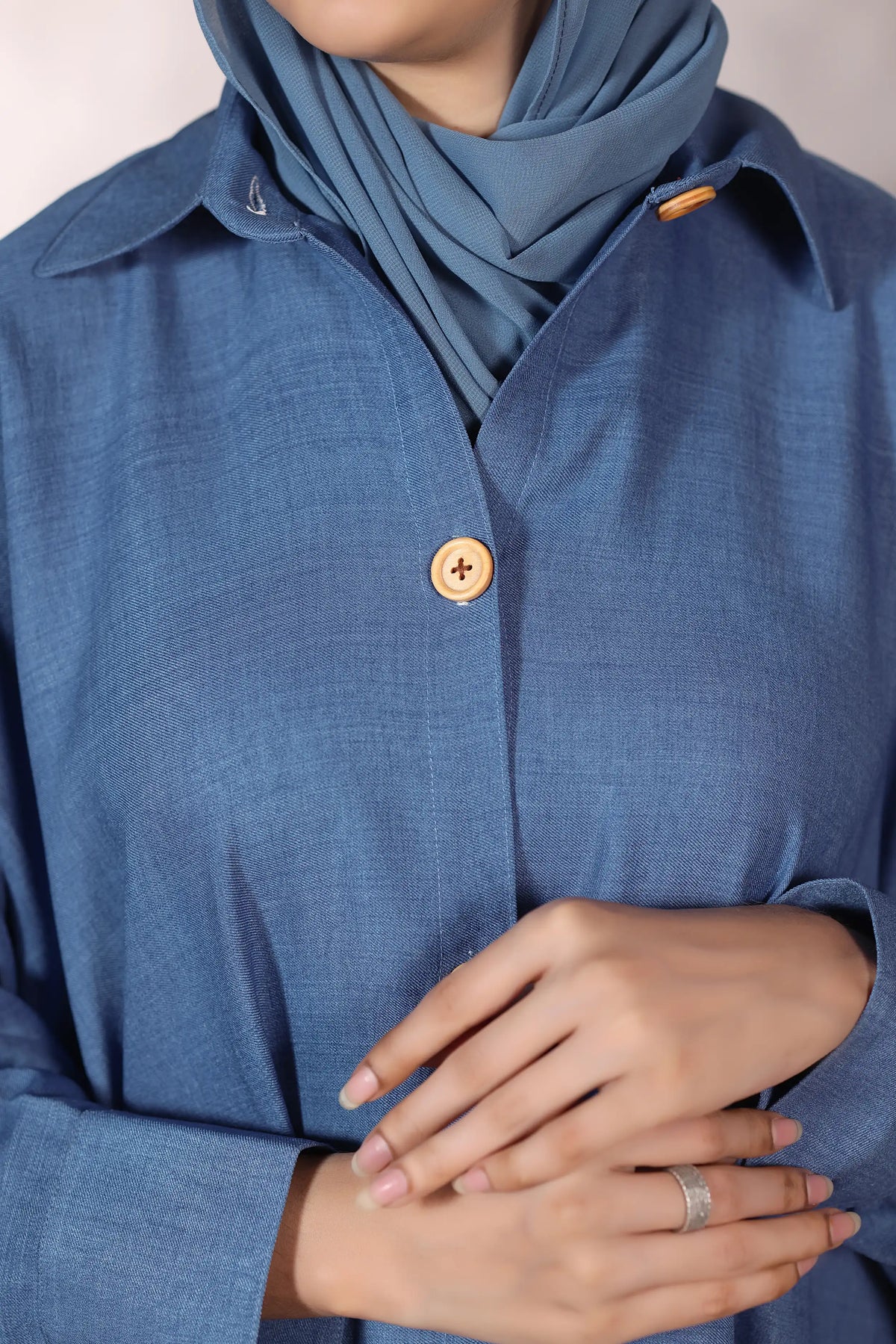 Maliha Dark Blue Abaya by Al Deebaj, photo 3