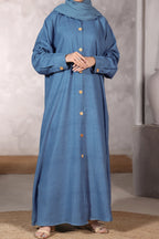 Maliha Dark Blue Abaya by Al Deebaj