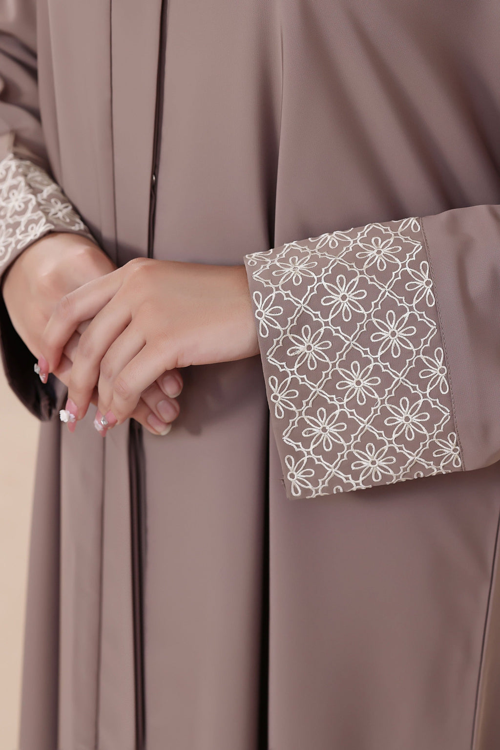 Areesha Chocolate brown Abaya by Al Deebaj, photo 2