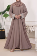 Areesha Chocolate brown Abaya by Al Deebaj