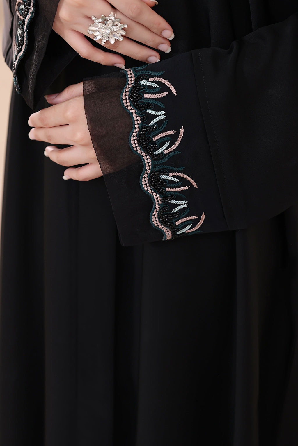Hira Black Abaya by Al Deebaj, photo 2