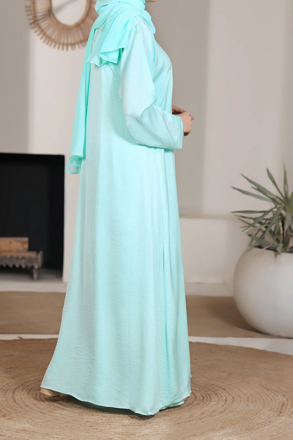 Hareer Cyan Abaya by Al Deebaj, photo 4