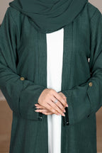 Huma Bottle Green Abaya by Al Deebaj, photo 3