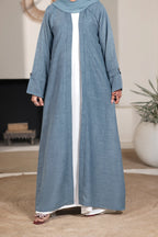 Huma Sky Blue Abaya by Al Deebaj