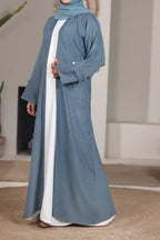 Huma Sky Blue Abaya by Al Deebaj, photo 4