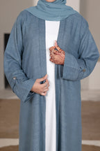 Huma Sky Blue Abaya by Al Deebaj, photo 2