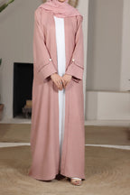 Huma Pink Abaya by Al Deebaj