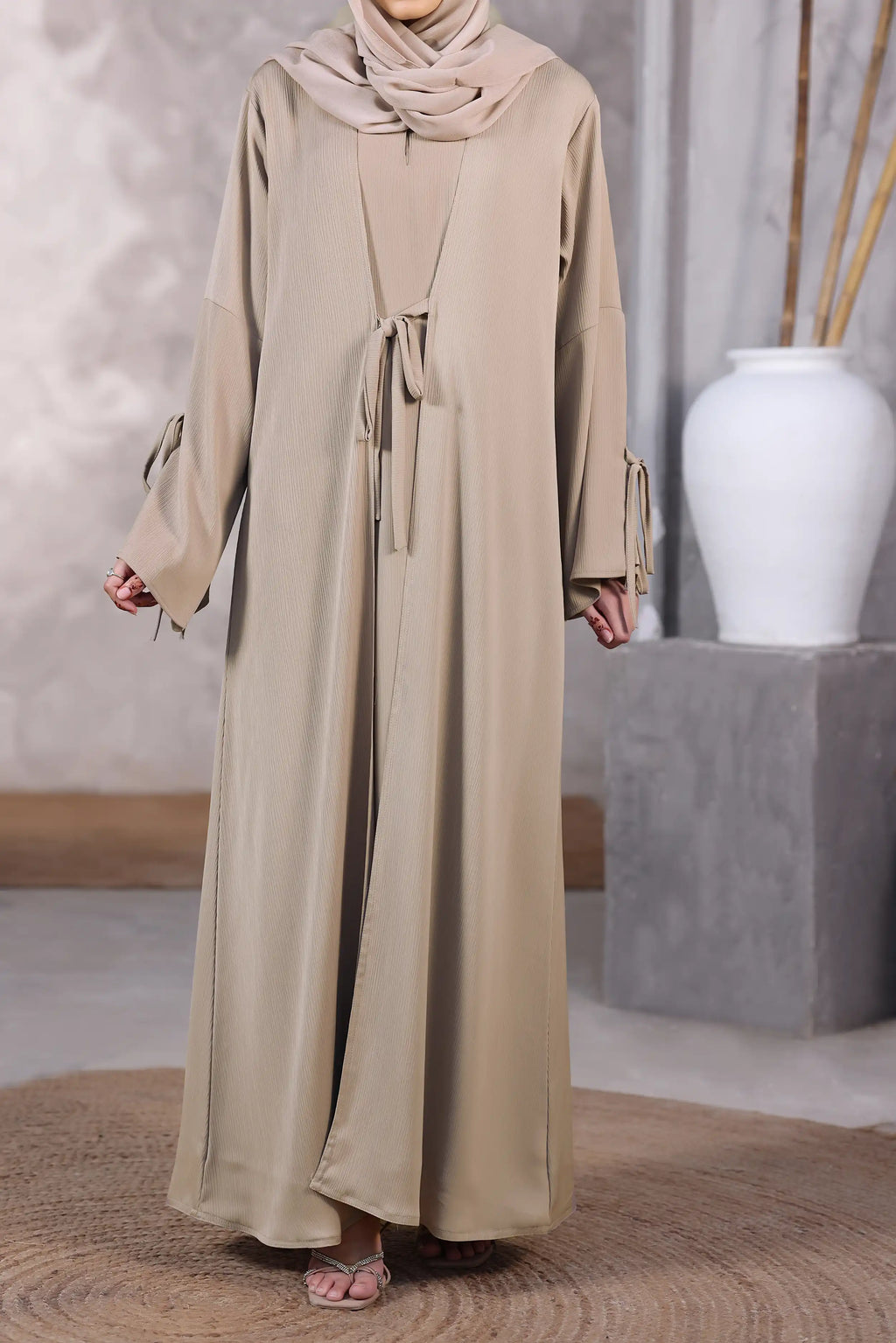 Anabiya Fawn Abaya by Al Deebaj
