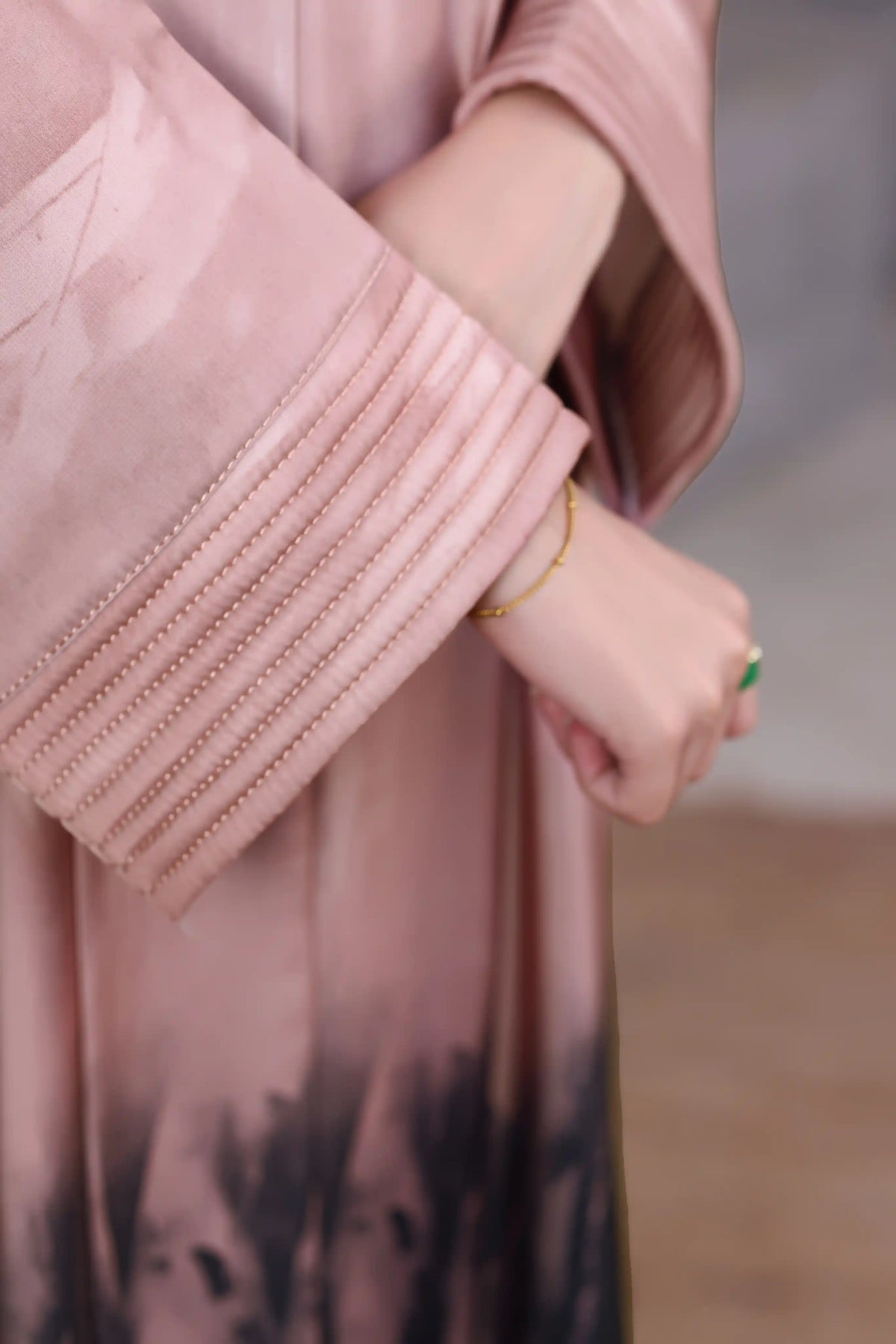 Desire Peach Abaya by Al Deebaj, photo 4