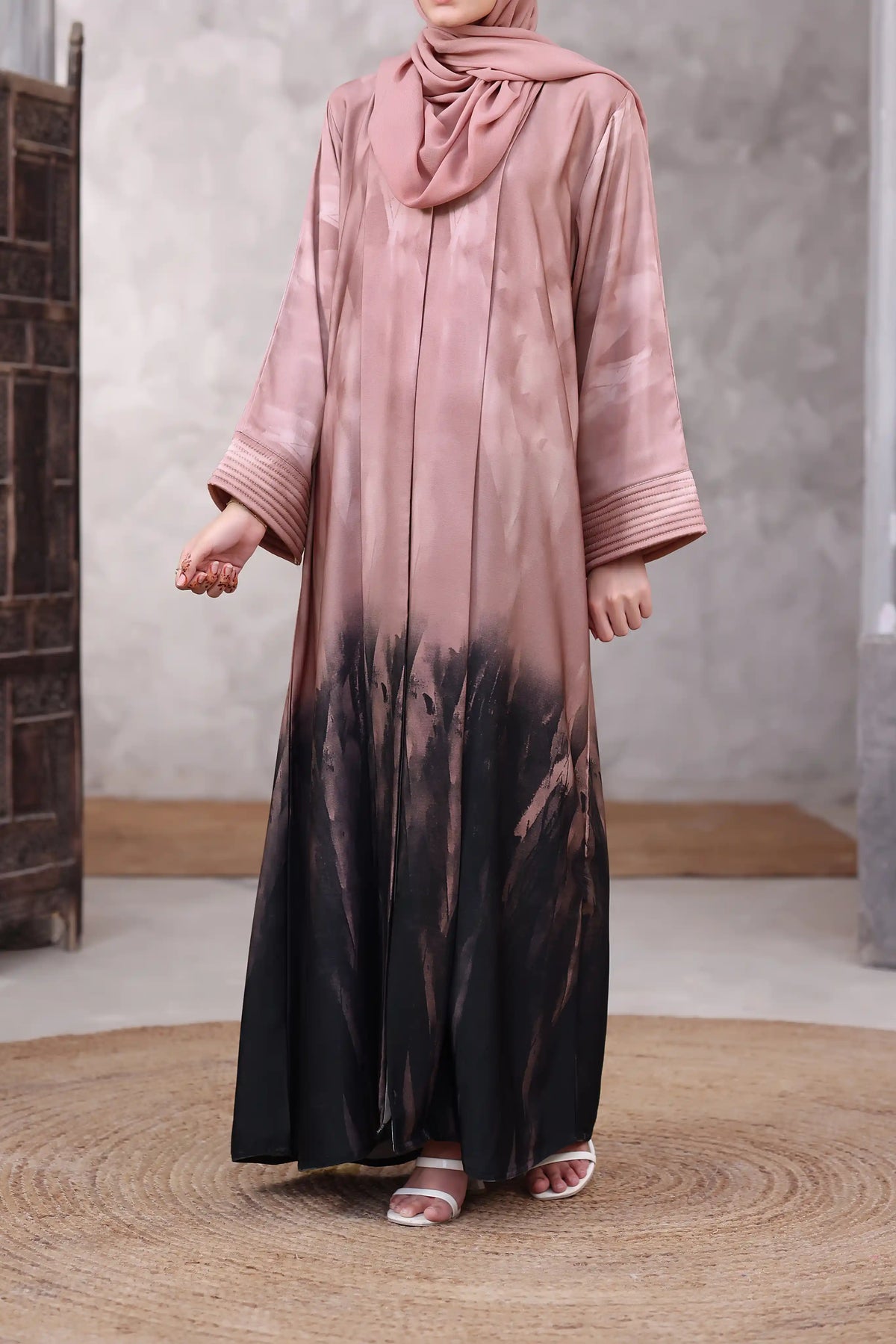 Desire Peach Abaya by Al Deebaj, photo 2
