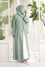 Mint Bloom Noure Abaya by Al Deebaj, photo 5
