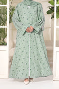 Mint Bloom Noure Abaya by Al Deebaj
