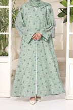 Mint Bloom Noure Abaya by Al Deebaj