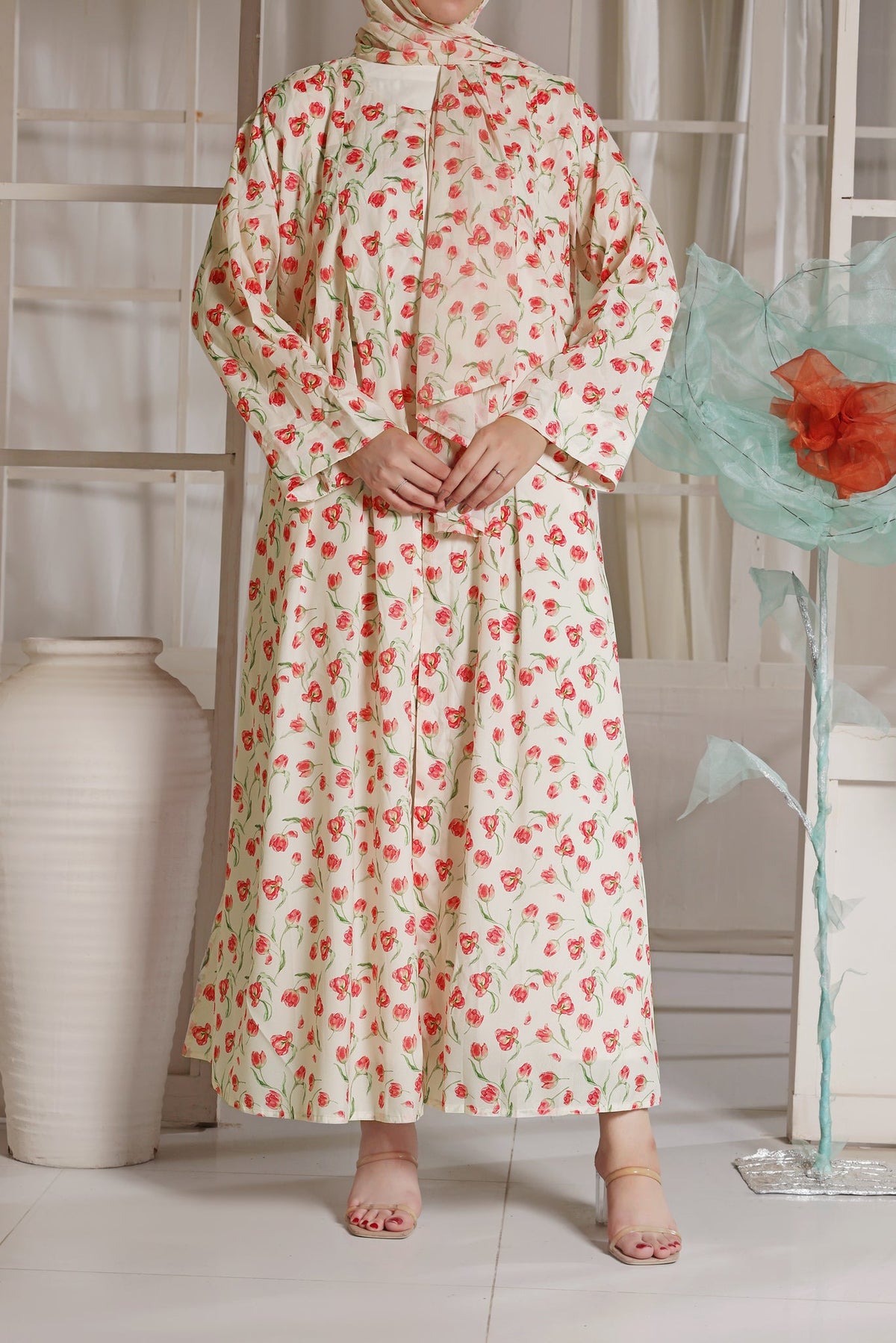 Rose Petal Noure Abaya by Al Deebaj, photo 5