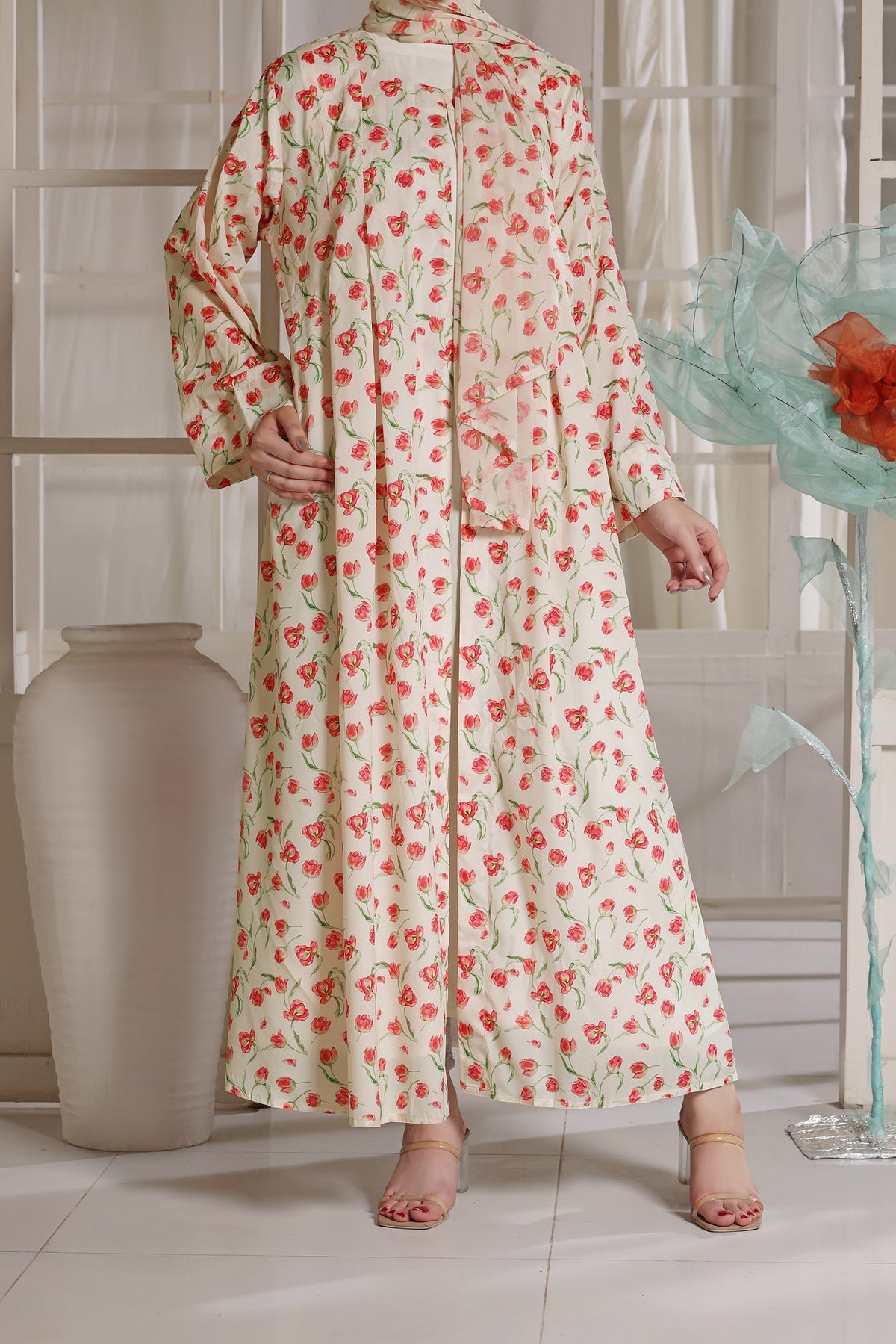 Rose Petal Noure Abaya by Al Deebaj, photo 4