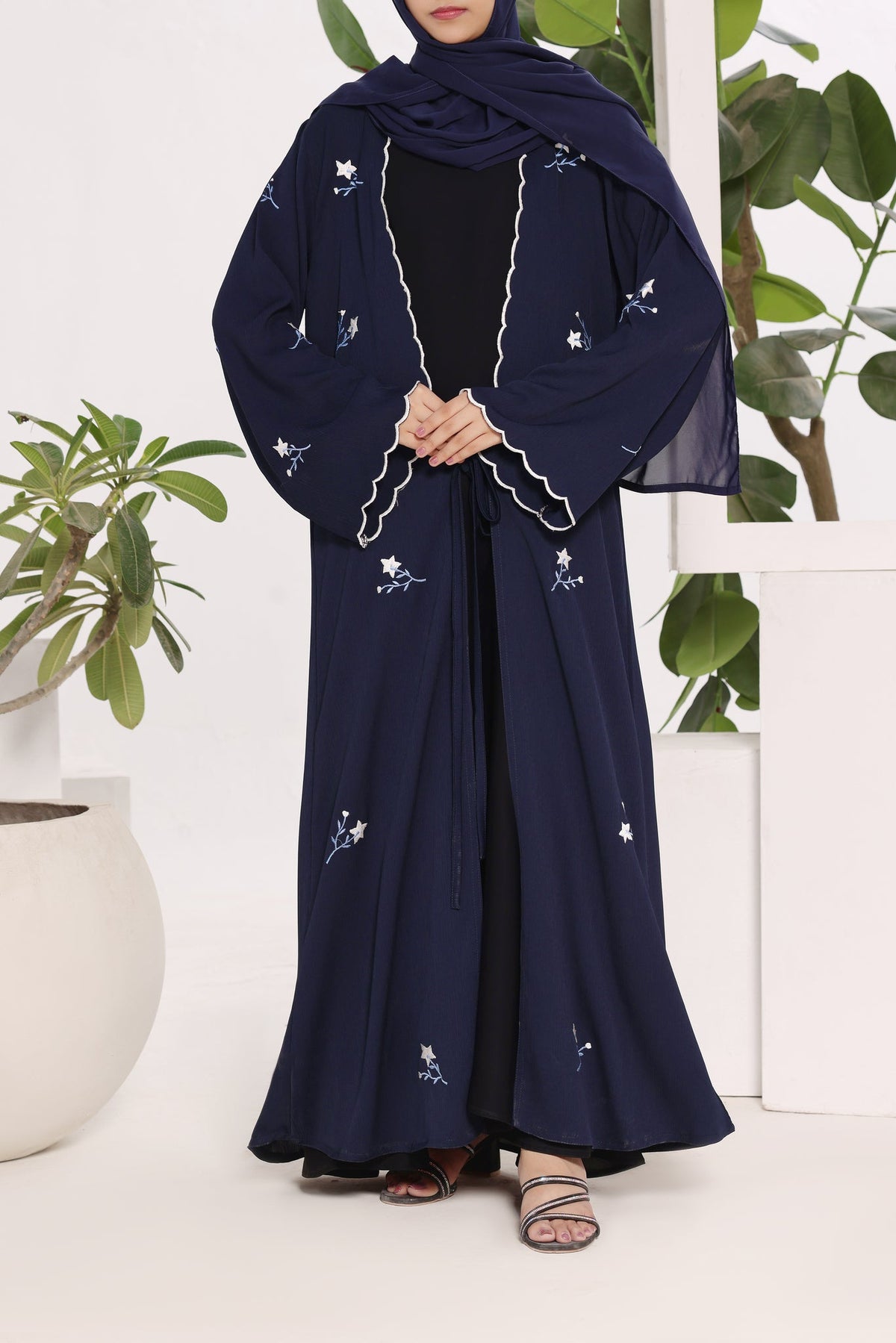 Aleena Blue Abaya by Al Deebaj