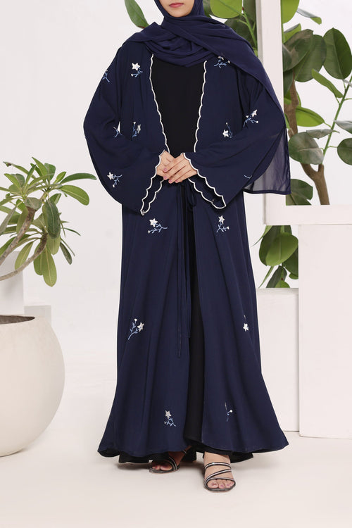 Aleena Blue Abaya by Al Deebaj