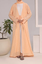Habiba Peach Abaya by Al Deebaj