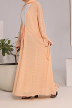 Habiba Peach Abaya by Al Deebaj, photo 4