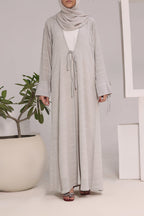 Habiba Grey Abaya by Al Deebaj, photo 5
