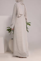 Habiba Grey Abaya by Al Deebaj, photo 4