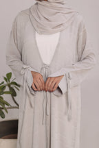 Habiba Grey Abaya by Al Deebaj, photo 2