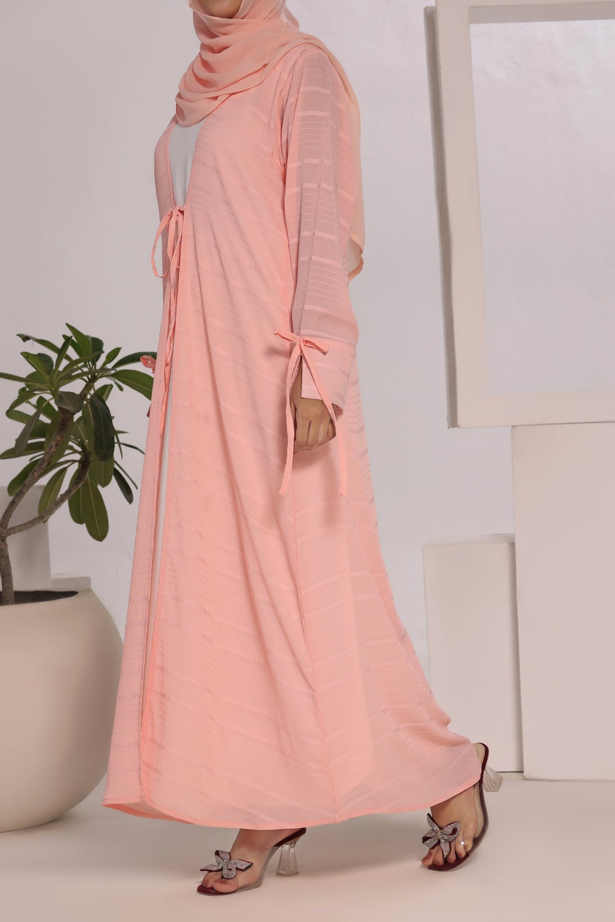 Habiba Pink Abaya by Al Deebaj, photo 5