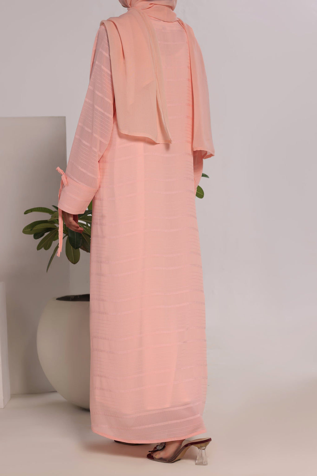 Habiba Pink Abaya by Al Deebaj, photo 4