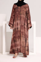 Valvet Rose Printed Abaya by Al Deebaj