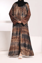 Amberwood Printed Abaya by Al Deebaj
