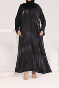Black Pearl Printed Abaya by Al Deebaj