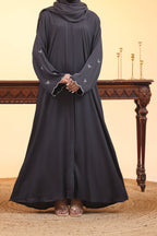 Farheen Grey Abaya by Al Deebaj